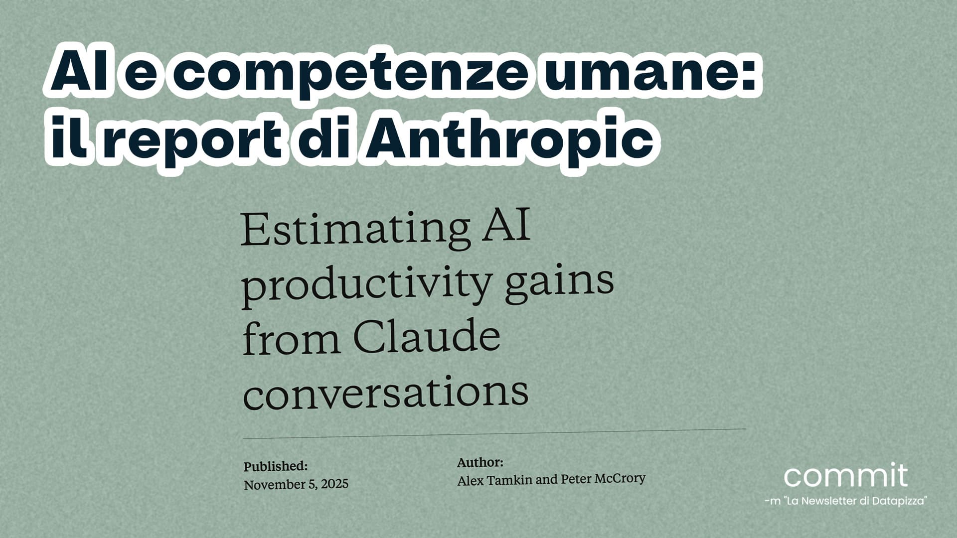 AI e competenze umane: il report di Anthropic
